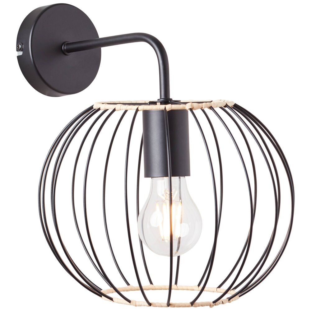 Brilliant Lampor Silemia Vägglampa Svart, 1-ljuskällor main product photo
