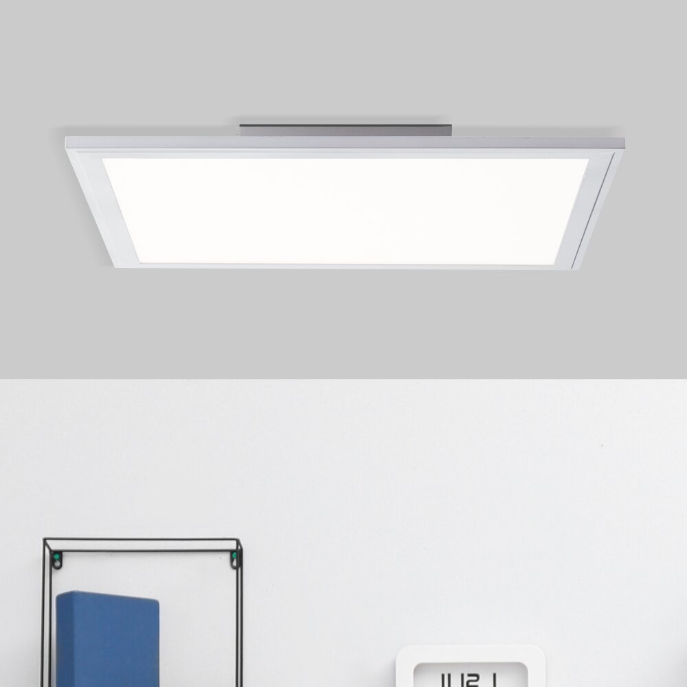 Brilliant Flat Taklampa, Panel LED Silver, 1-ljuskällor, Fjärrkontroll main product photo