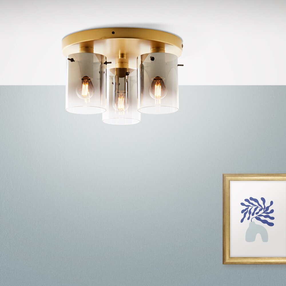 Brilliant Osaki Taklampa Guld, 3-ljuskällor main product photo
