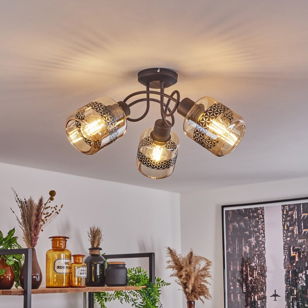 Wigan Taklampa Svart, 3-ljuskällor main product photo