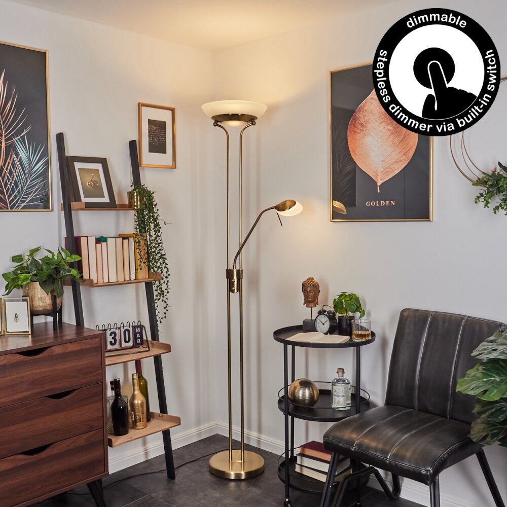 Biot strålkastare, Golvlampa LED Mässing, 2-ljuskällor main product photo