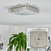 Hutton Taklampa LED Nickel matt, 1-ljuskällor