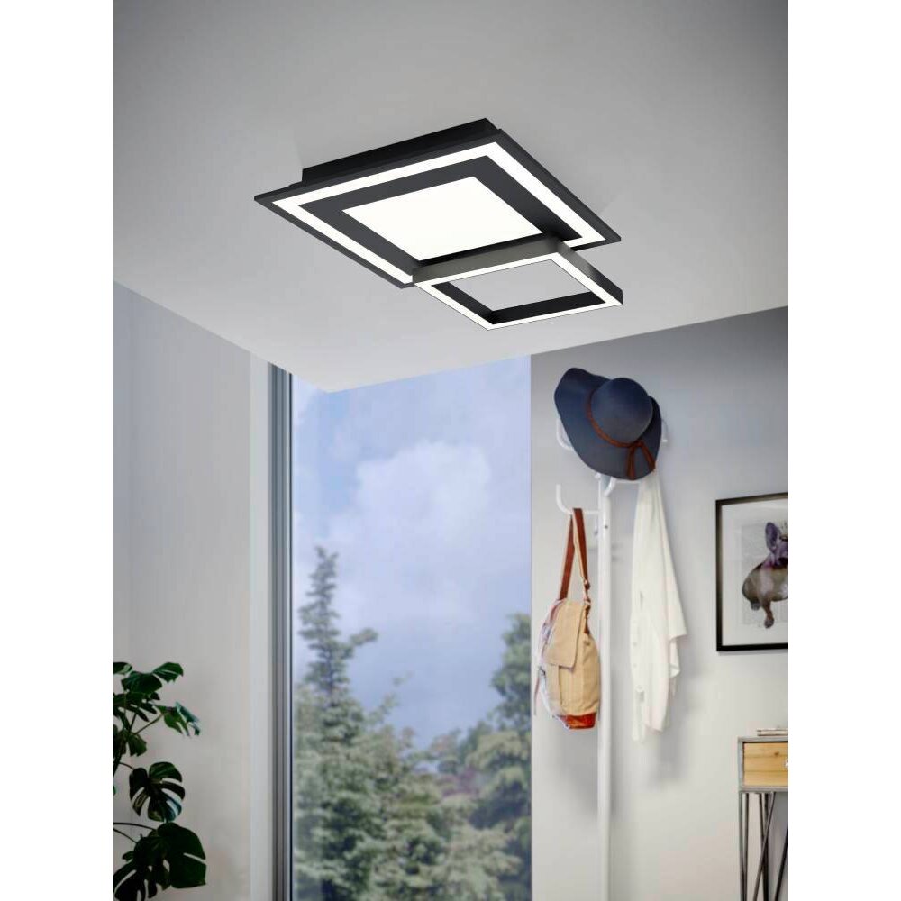 Eglo SAVATARILA-Z Taklampa LED Svart, 8-ljuskällor, Färgväxlare main product photo