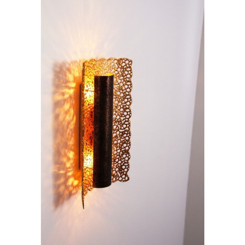 Holländer UTOPISTICO Vägglampa Brunt, guld, 2-ljuskällor main product photo