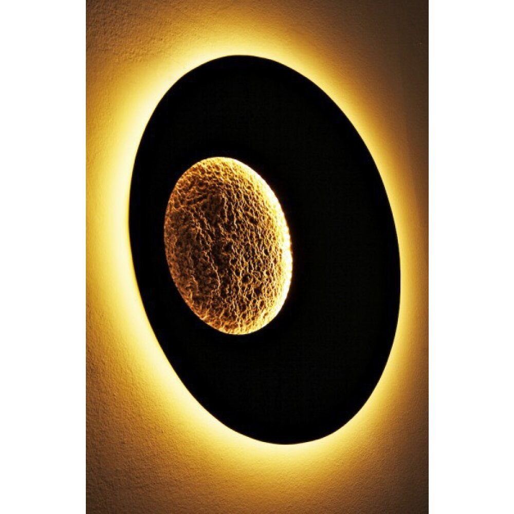 Holländer LUNA Vägglampa LED Brunt, guld, 1-ljuskällor main product photo