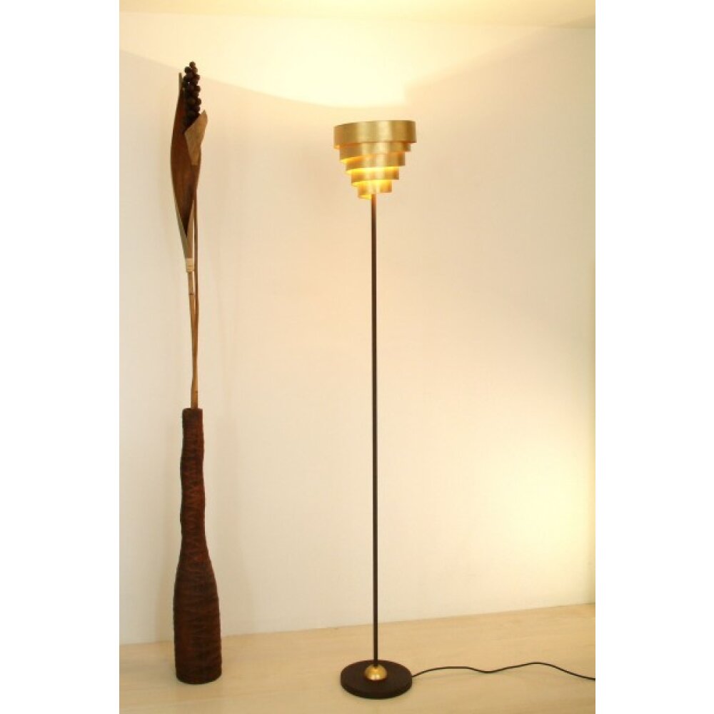 Holländer BANDEROLE Golvlampa Brunt, guld, 1-ljuskällor main product photo