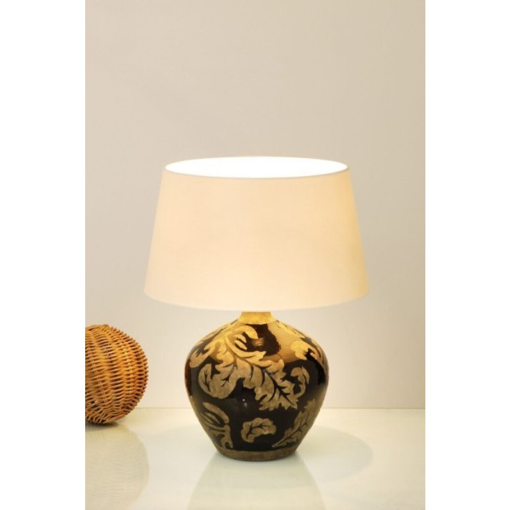 Holländer TOULOUSE Bordslampa Brunt, guld, Svart, 1-ljuskällor main product photo