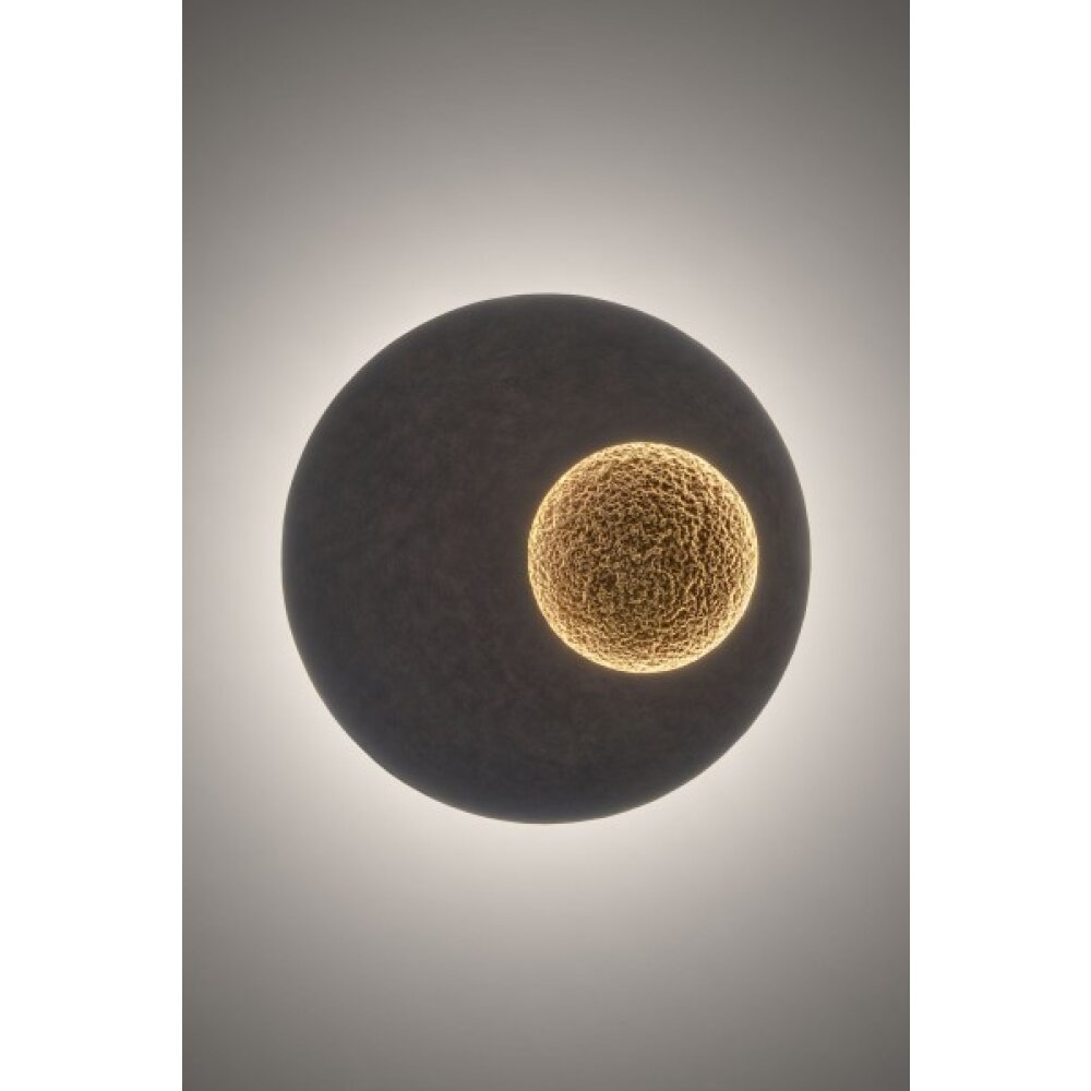 Holländer GROß Vägglampa LED Brunt, guld, Svart, 1-ljuskällor main product photo
