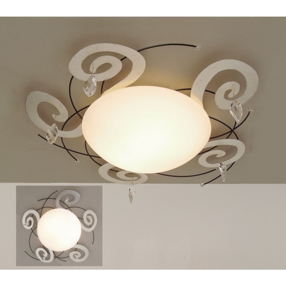 Holländer CASINO Taklampa Svart, Silver, 2-ljuskällor main product photo