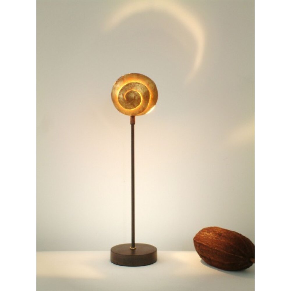 Holländer NAUTILO Bordslampa Brunt, guld, 1-ljuskällor main product photo