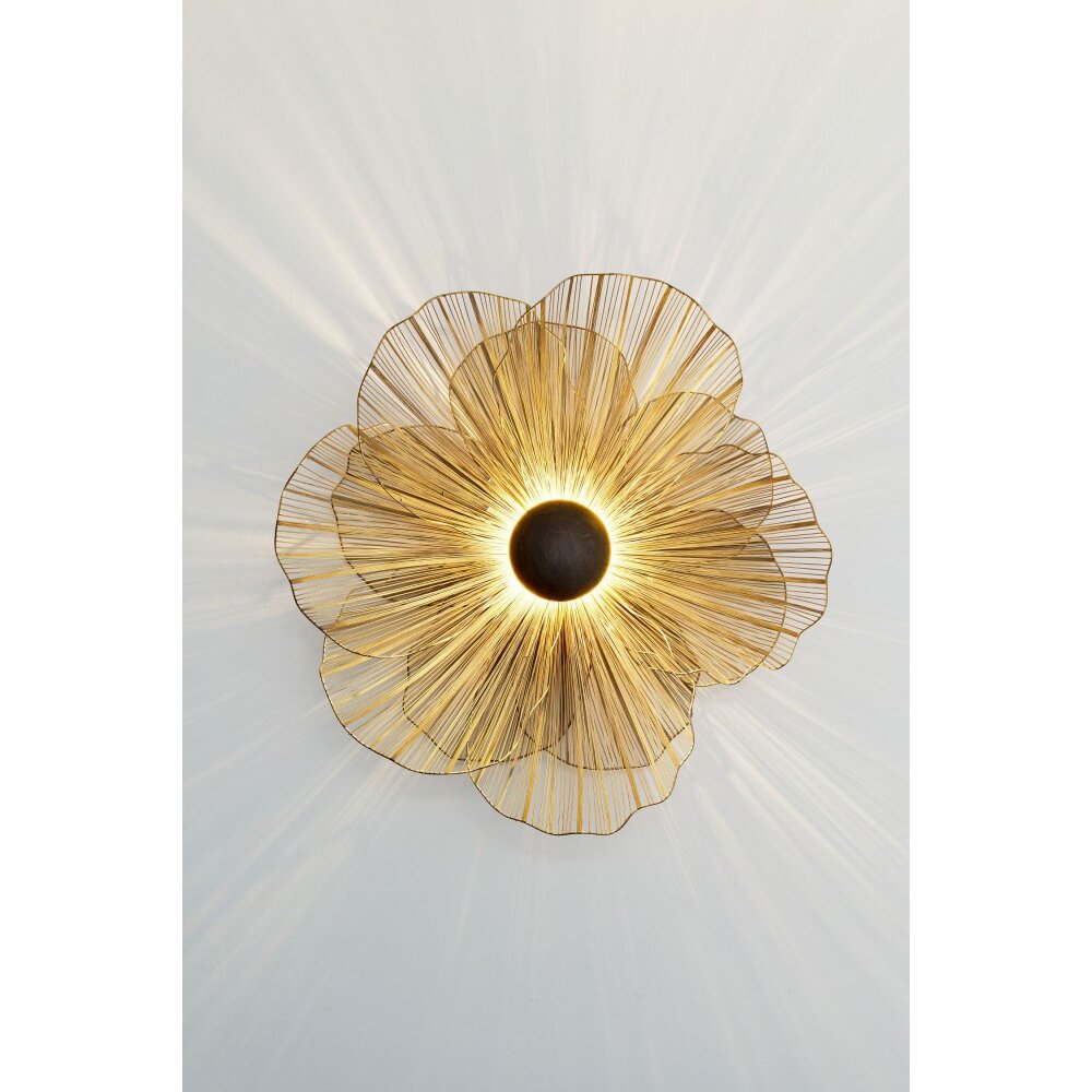 Holländer TREMOLO Vägglampa Brun, Guld, Svart, 3-ljuskällor main product photo
