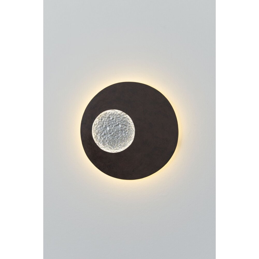 Holländer LUNA Vägglampa LED Brun, Svart, Silver, 1-ljuskällor main product photo