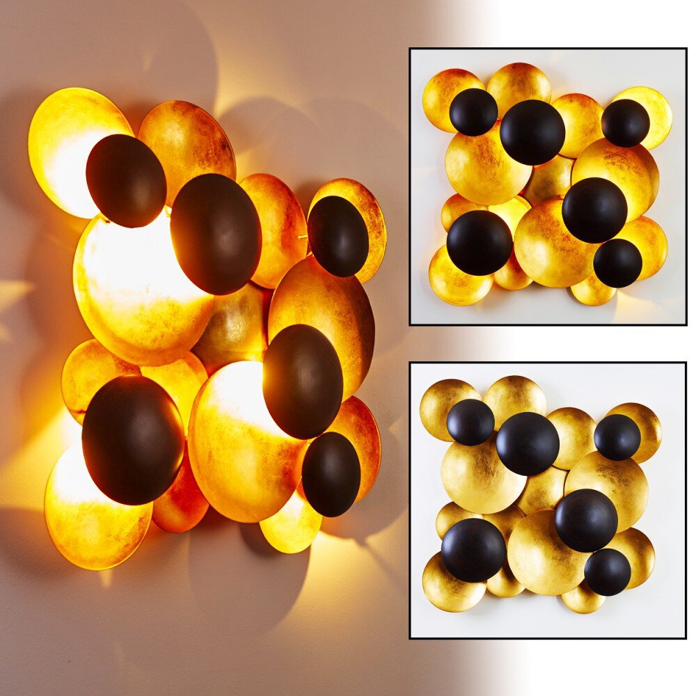 Holländer Wandleuchte Vägglampa LED Guld, Svart, 9-ljuskällor main product photo