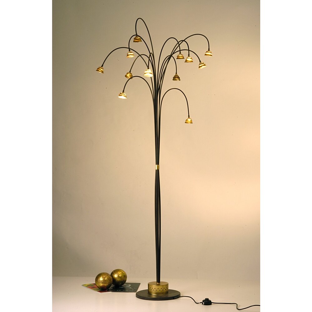 Holländer TWO Golvlampa Brun, Guld, Svart, 12-ljuskällor main product photo