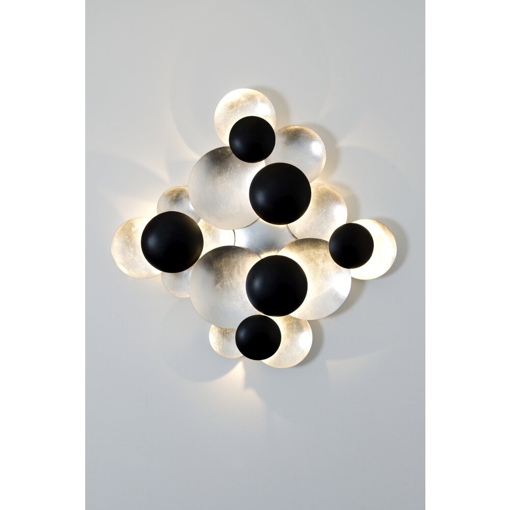 Holländer BOLLADARIA Vägglampa LED Svart, Silver, 9-ljuskällor main product photo