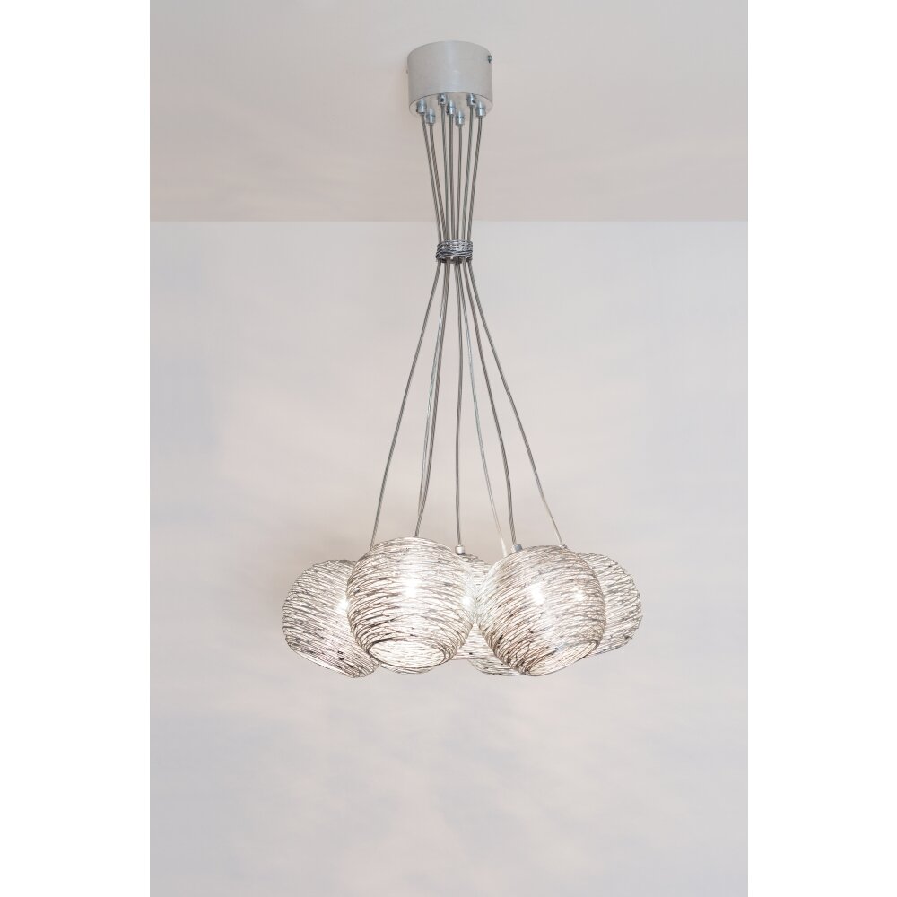 Holländer CARILLON Pendellampa Silver, 7-ljuskällor main product photo
