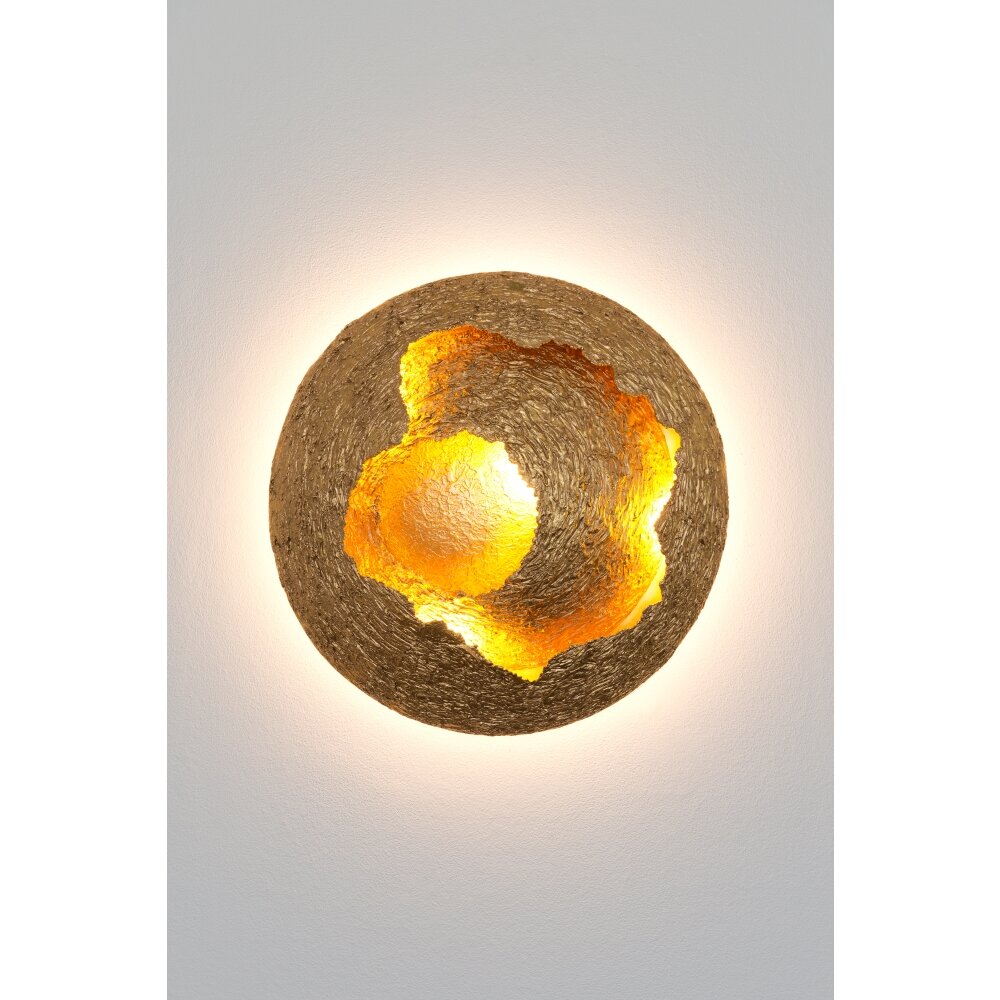 Holländer NIDODIVESPE Vägglampa LED Guld, 1-ljuskällor main product photo