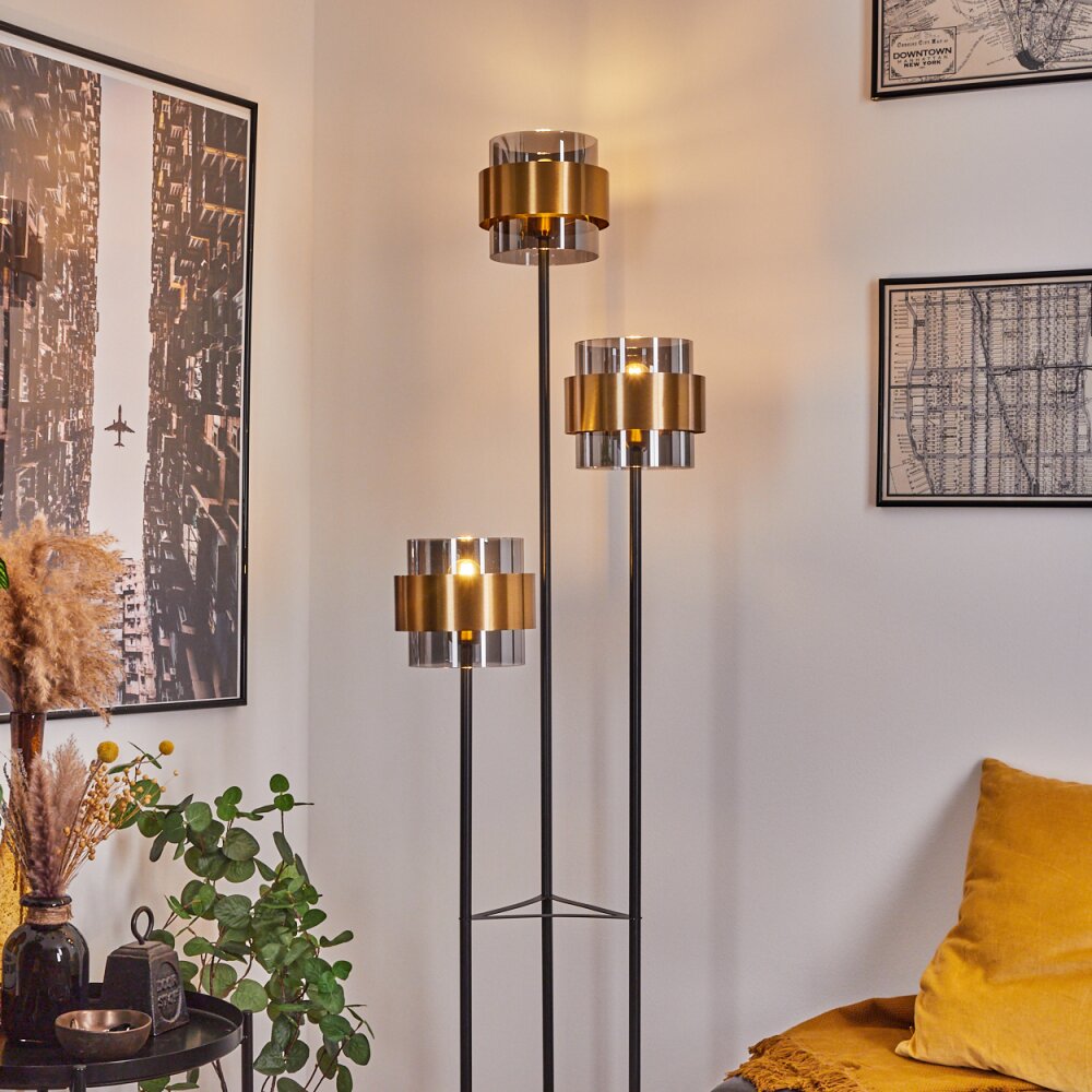 Traak Golvlampa Svart, 3-ljuskällor main product photo
