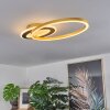 Deroche Taklampa LED Guld, Svart, 1-ljuskällor