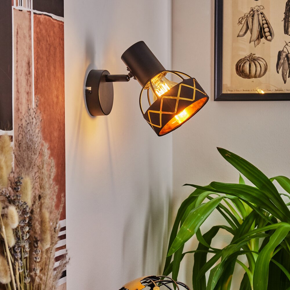 Tarasp Vägglampa, Väggspotlight Svart, 1-ljuskällor main product photo