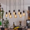 Ajaccio Pendelbelysning Svart, 8-ljuskällor