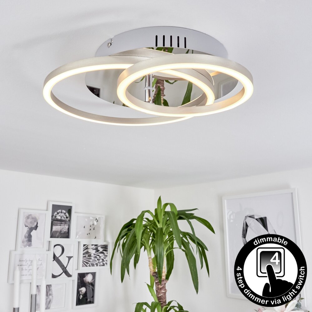 Buren Taklampa LED Aluminium, Krom, 1-ljuskällor main product photo