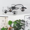 Barasat Taklampa LED Svart, 4-ljuskällor