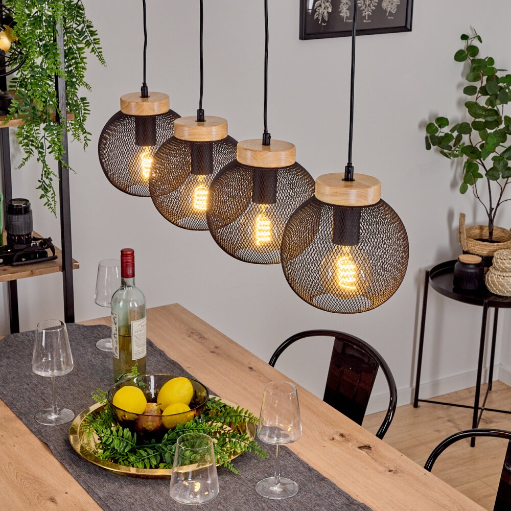 Reiden Pendellampa Svart, 4-ljuskällor main product photo