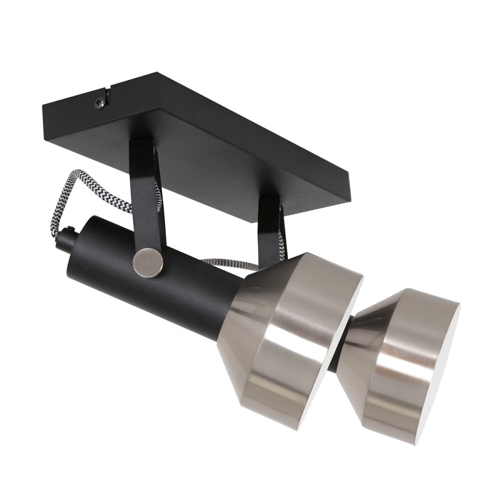 Steinhauer Acier Taklampa Svart, 2-ljuskällor main product photo
