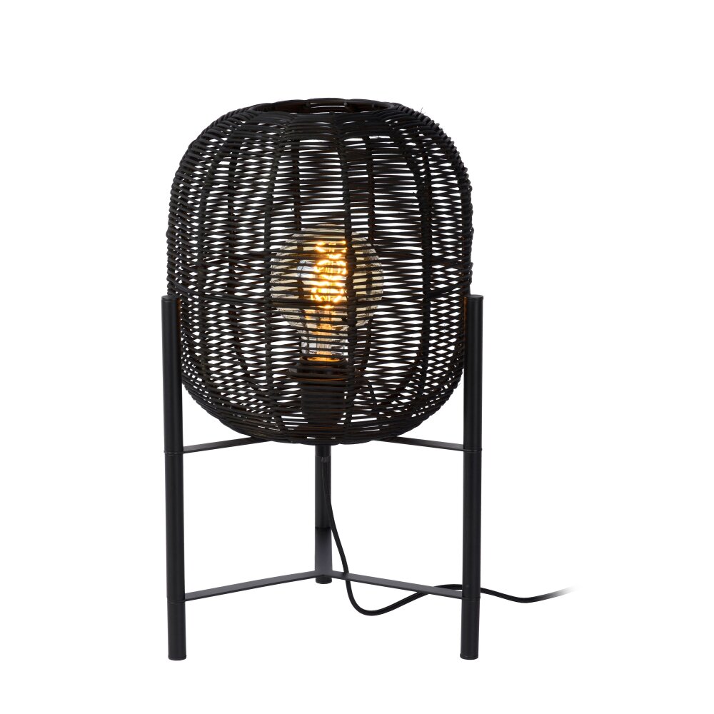 Lucide HERMINE Bordslampa Svart, 1-ljuskällor main product photo