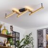 Disentis  Taklampa LED Naturfärger, Svart, 1-ljuskällor, Fjärrkontroll