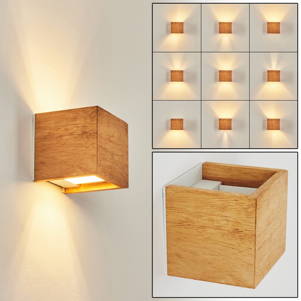 Badajoz Vägglampa, Väggspotlight Naturfärger, Vit, 1-ljuskällor main product photo