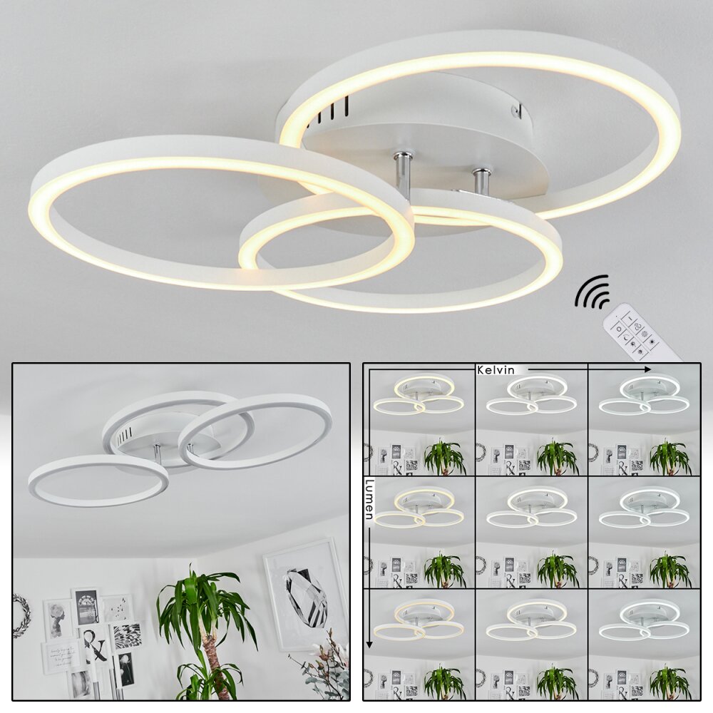Xena Taklampa LED Vit, 1-ljuskällor, Fjärrkontroll main product photo