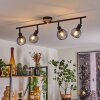 Ballis Taklampa, Takstrålkastare Naturfärger, Svart, 4-ljuskällor