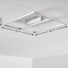 Rauma Taklampa LED Nickel matt, 1-ljuskällor