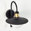 Theux vägglampa utomhus Guld, Svart, 1-ljuskällor, Rörelsedetektor