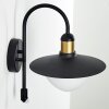 Theux vägglampa utomhus Guld, Svart, 1-ljuskällor, Rörelsedetektor