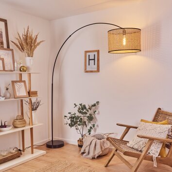 Jonas Golvlampa, Läslampa, Båglampor Svart, 1-ljuskällor