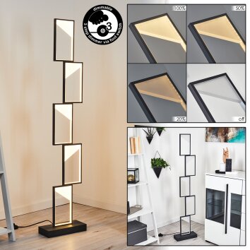 Pitasch Golvlampa, Golvlampa LED Svart, 1-ljuskällor