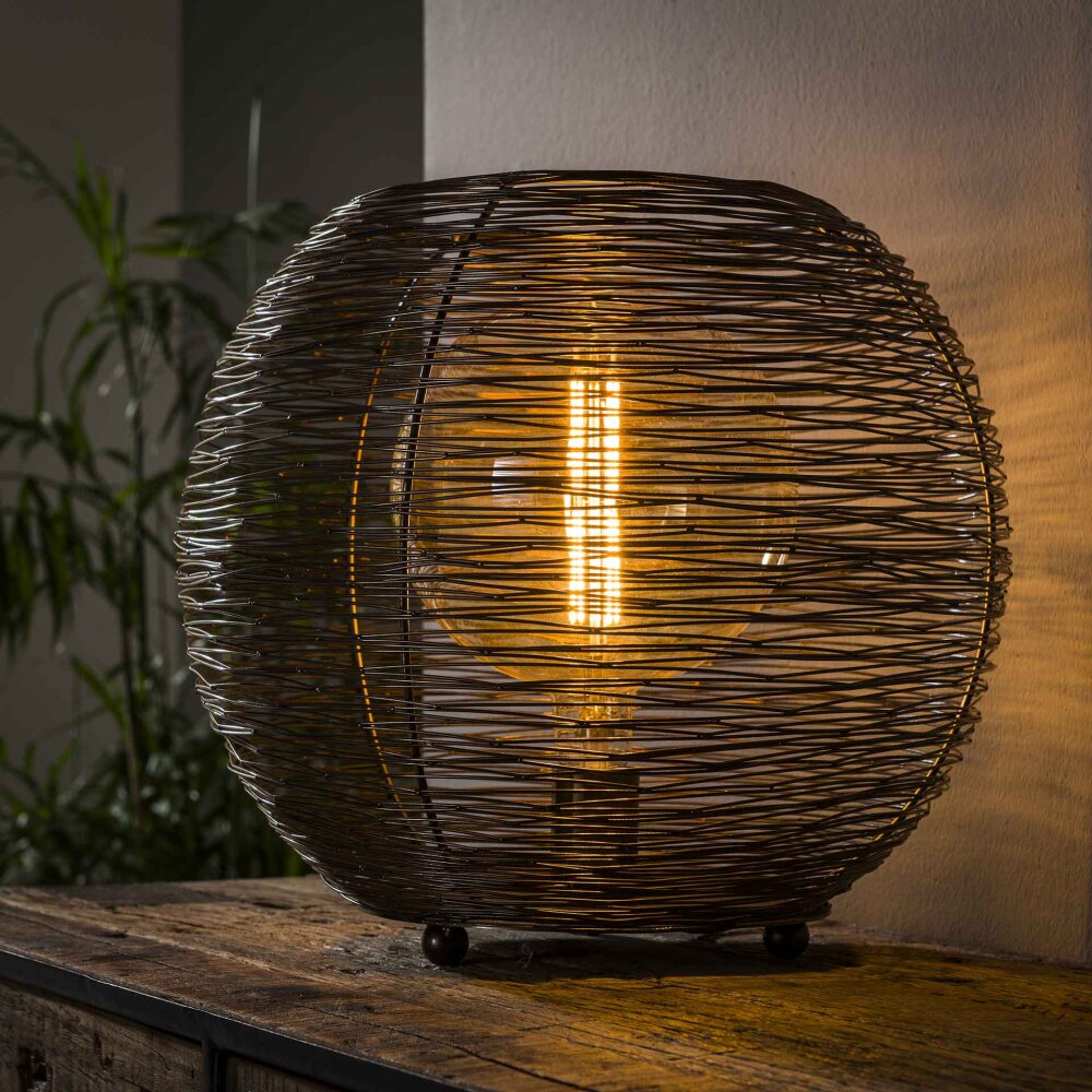 Leeville Bordslampa Nickel matt, Svart, 1-ljuskällor main product photo