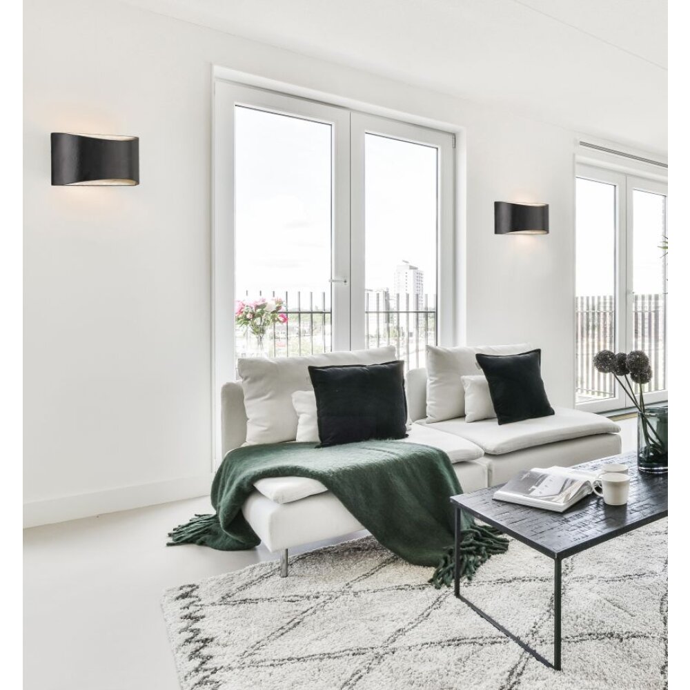 Honsel Lampor Arles Vägglampa LED Svart, 2-ljuskällor main product photo
