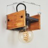 Maahui Vägglampa Naturfärger, Svart, 1-ljuskällor