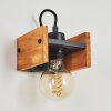 Maahui Vägglampa Naturfärger, Svart, 1-ljuskällor