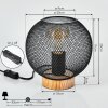 Reiden Bordslampa Naturfärger, Svart, 1-ljuskällor
