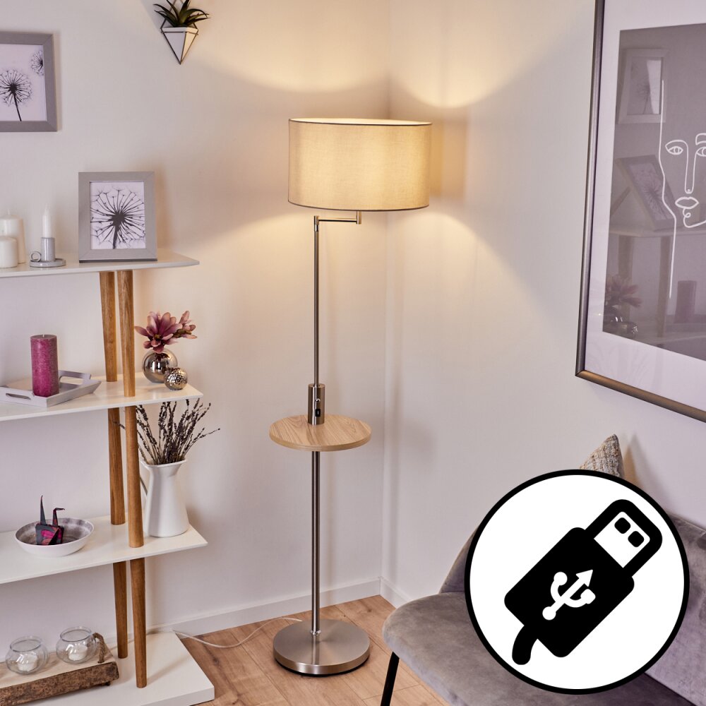 Bigand Golvlampa Nickel matt, 1-ljuskällor main product photo