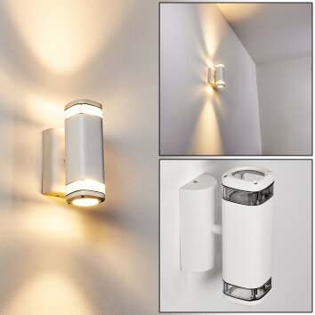 Corneda Utomhusbelysning, vägglampa utomhus Vit, 2-ljuskällor