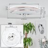 Lindero Taklampa, Panel LED Vit, 2-ljuskällor, Fjärrkontroll, Färgväxlare