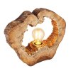 Globo VINZENZ Bordslampa Brun, träoptik, 1-ljuskällor