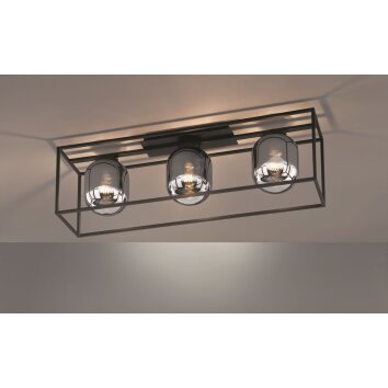 Regi Taklampa Svart, 3-ljuskällor