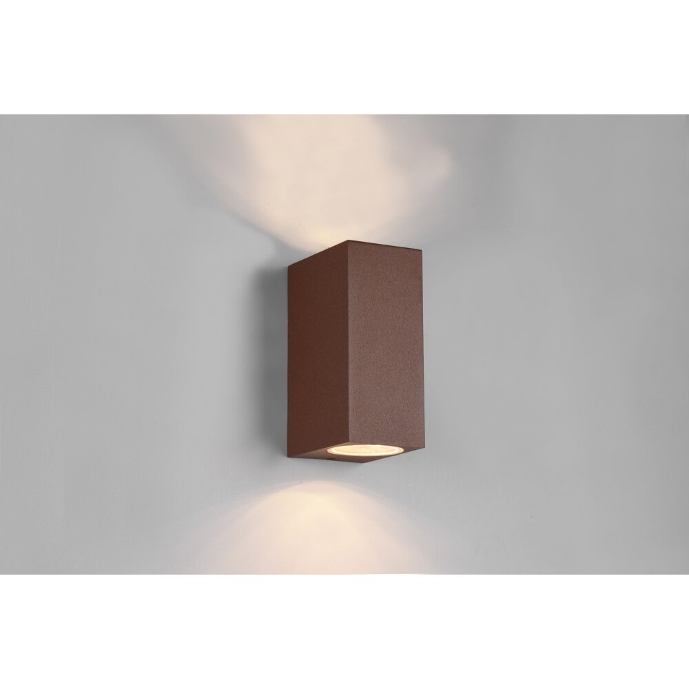 Trio Lampor Roya vägglampa utomhus, Up & Down Lampa Rostfärger, 2-ljuskällor main product photo